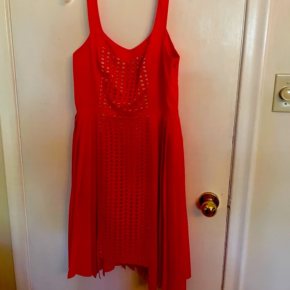 Vintage coral dress.